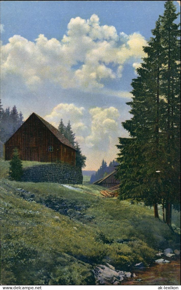 Rehefeld Altenberg (Erzgebirge) Alte Schachtgebäude Schwarzwassertal. 1911 - Altenberg