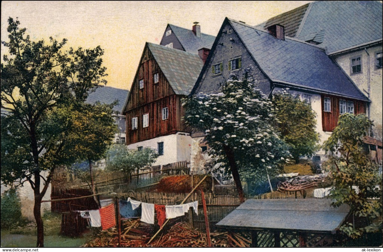 Ansichtskarte Altenberg (Erzgebirge) Stadt, Stimmungsbild 1909 - Altenberg