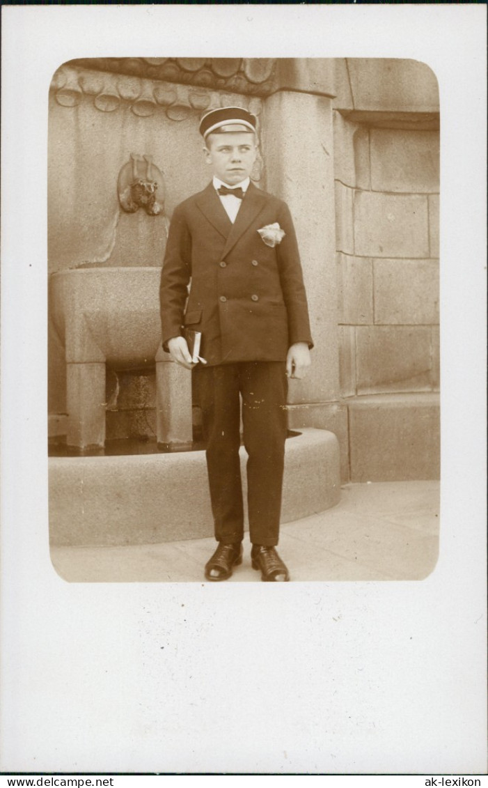 Foto  Studentika Schüler In Uniform 1913 Privatfoto - Non Classés