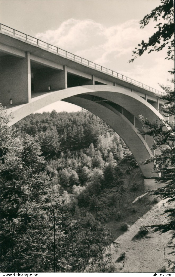 Ansichtskarte Hermsdorf (Thüringen) Brücke Teufelstal/Teufelstalbrücke 1967 - Hermsdorf