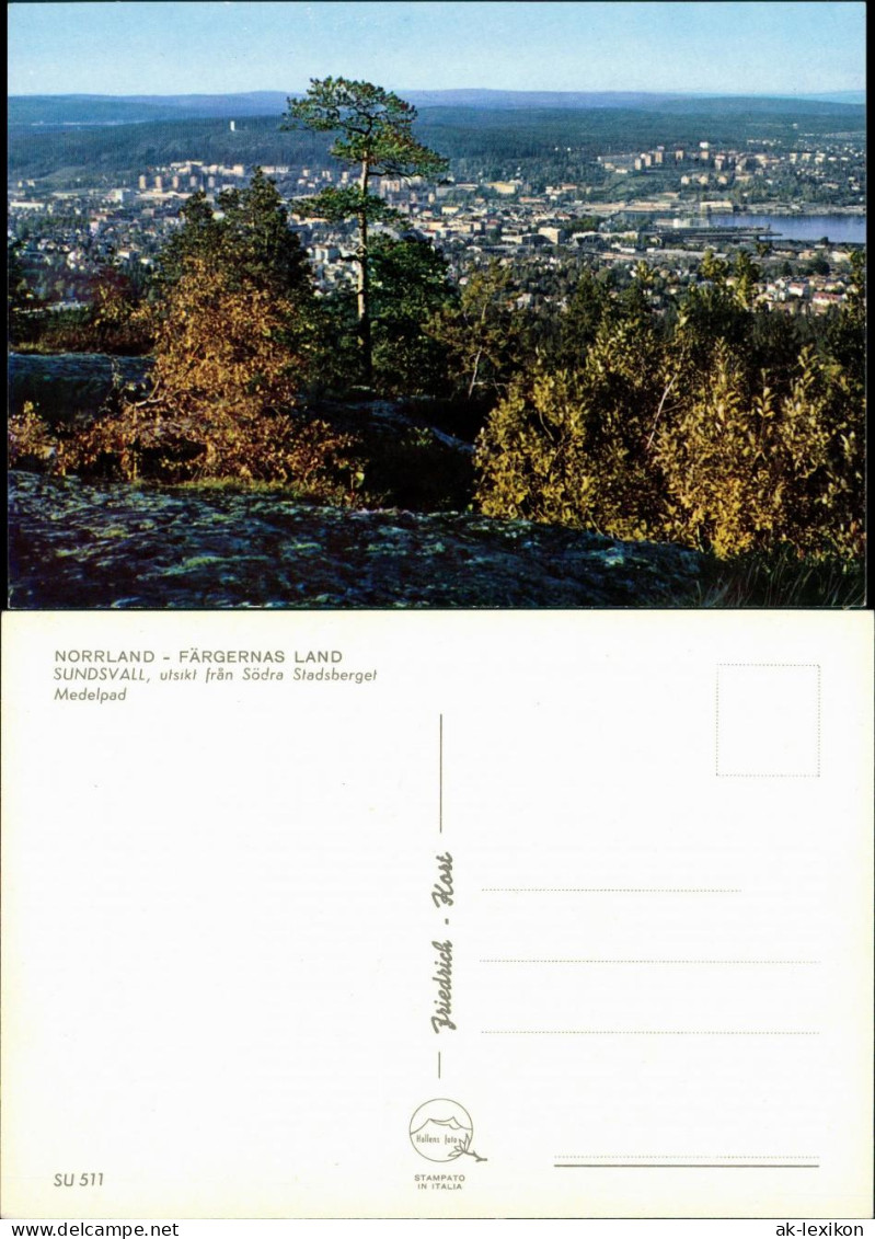 Sundswald Sundsvall NORRLAND - FÄRGERNAS LAND Panorama-Ansichten 1980 - Schweden