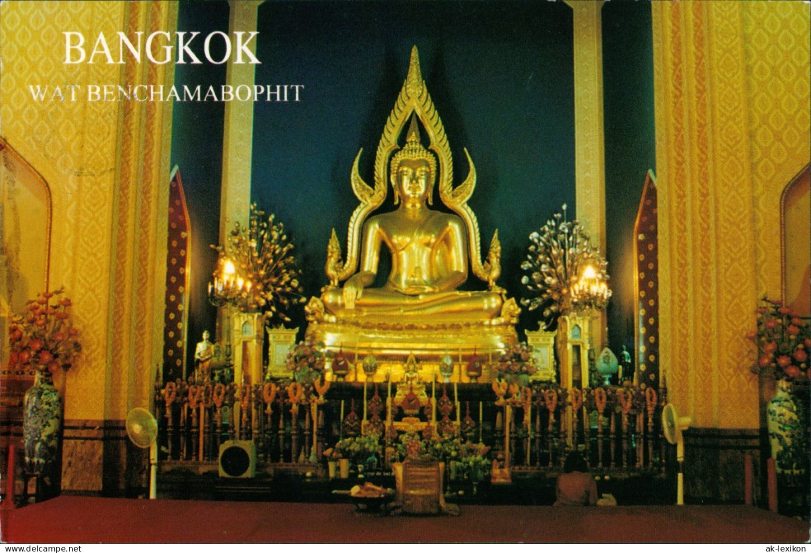 Postcard Bangkok Wat Benchamabophit (The Marble Temple) 2000 - Thaïlande