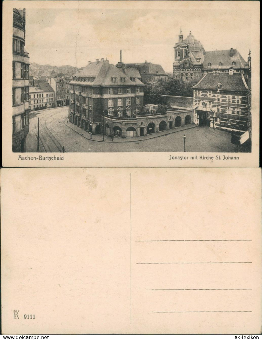 Ansichtskarte Burtscheid-Aachen Jonastor Kirche 1919 - Aachen