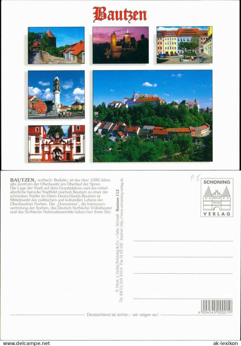 Ansichtskarte Bautzen Budyšin Alte Wasserkunst, Markt, Panorama, Turm 1995 - Bautzen