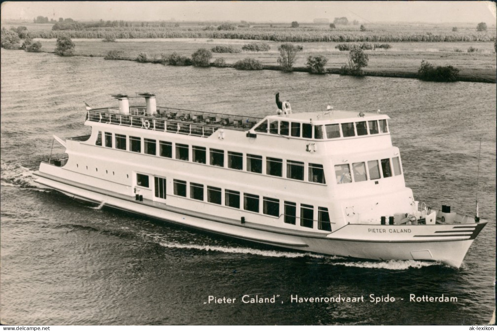 Rotterdam Schiffsfoto Schiff Ship Pieter Caland Havenrondvaart Spido 1962 - Rotterdam