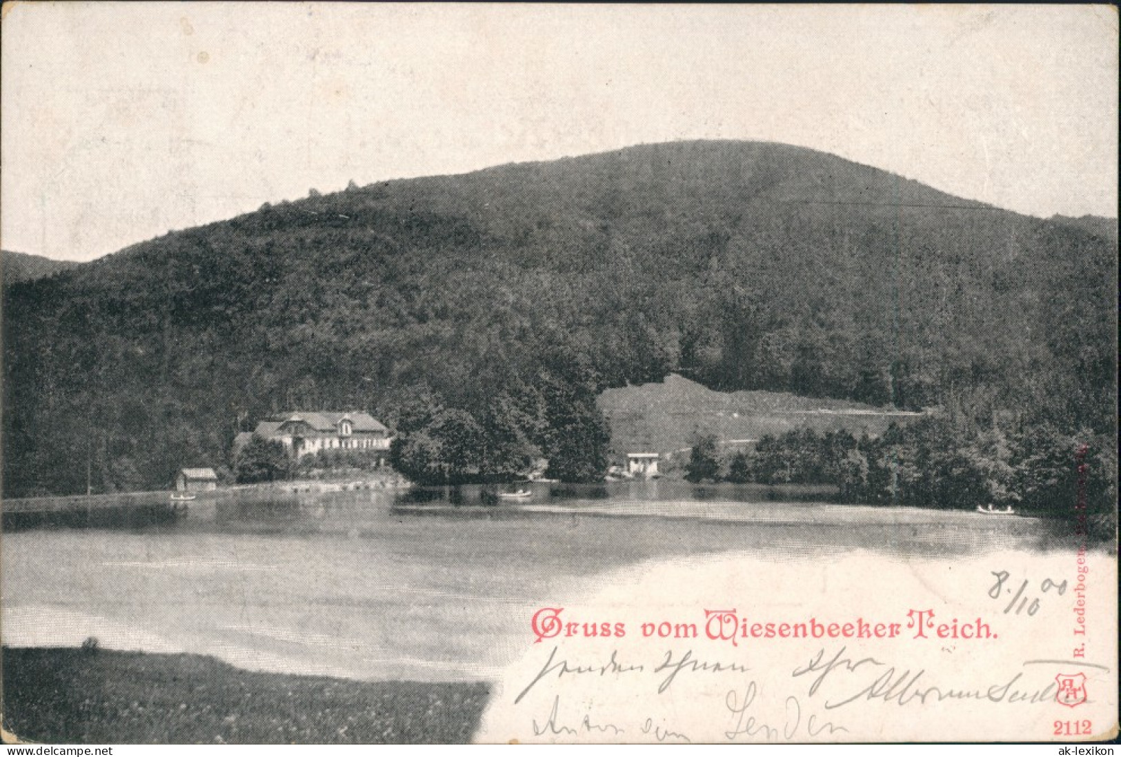 Bad Lauterberg Im Harz Wiesenbeker Teich Gruss-AK Wiesenbeeker Teich 1900 - Bad Lauterberg