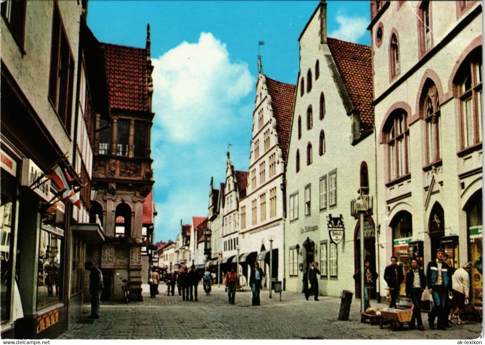 Ansichtskarte Lemgo Mittelstraße - Belebt 1979 - Lemgo