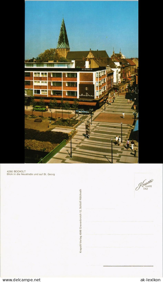 Ansichtskarte Bocholt (Westfalen) Neustraße, Geschäfte 1981 - Bocholt