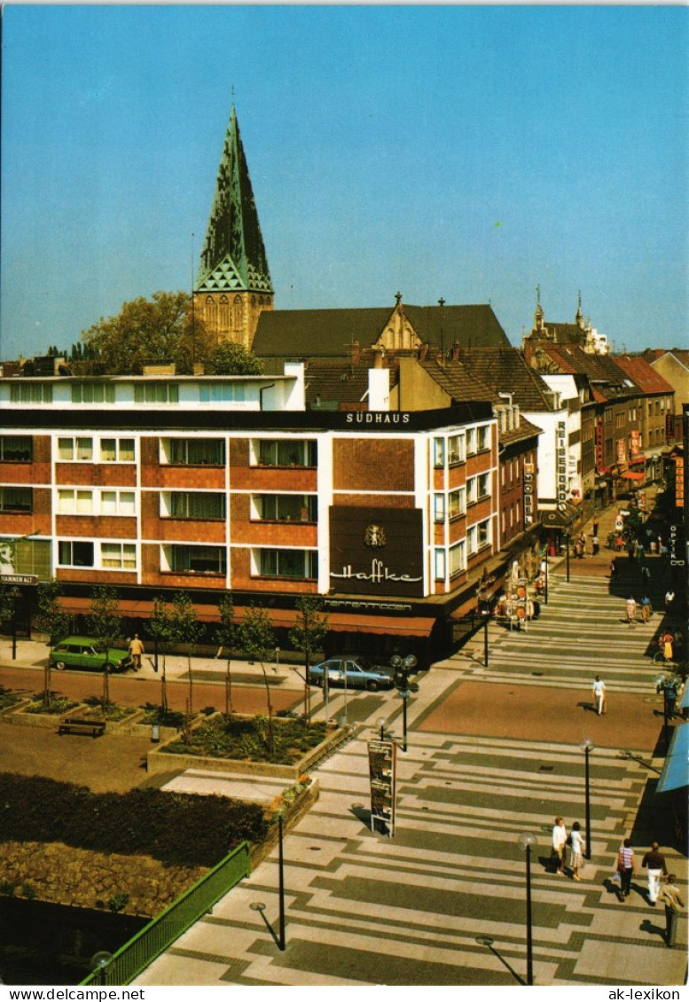Ansichtskarte Bocholt (Westfalen) Neustraße, Geschäfte 1981 - Bocholt