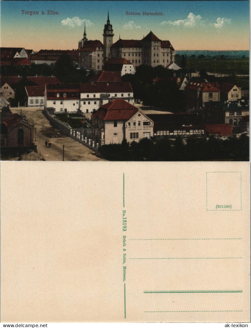 Ansichtskarte Torgau Villa, Schloß, Straße 1913 - Torgau