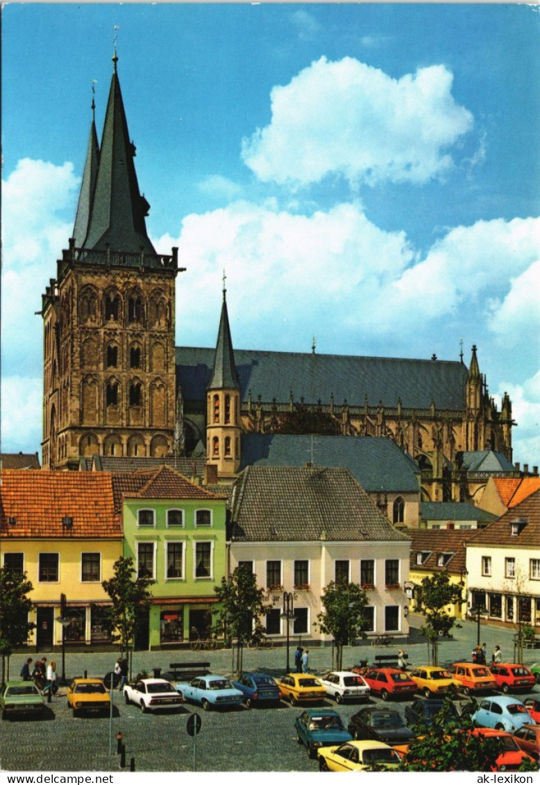 Ansichtskarte Xanten Auto Parkplatz Am St.-Viktors-Dom Und Markt 1980 - Xanten