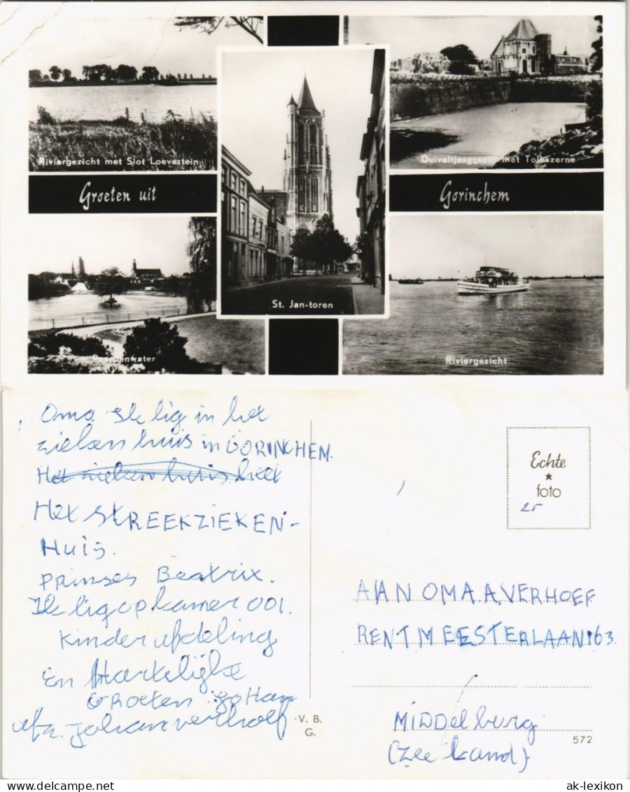 Postkaart Gorinchem Stadtteilansichten 1960 - Autres & Non Classés
