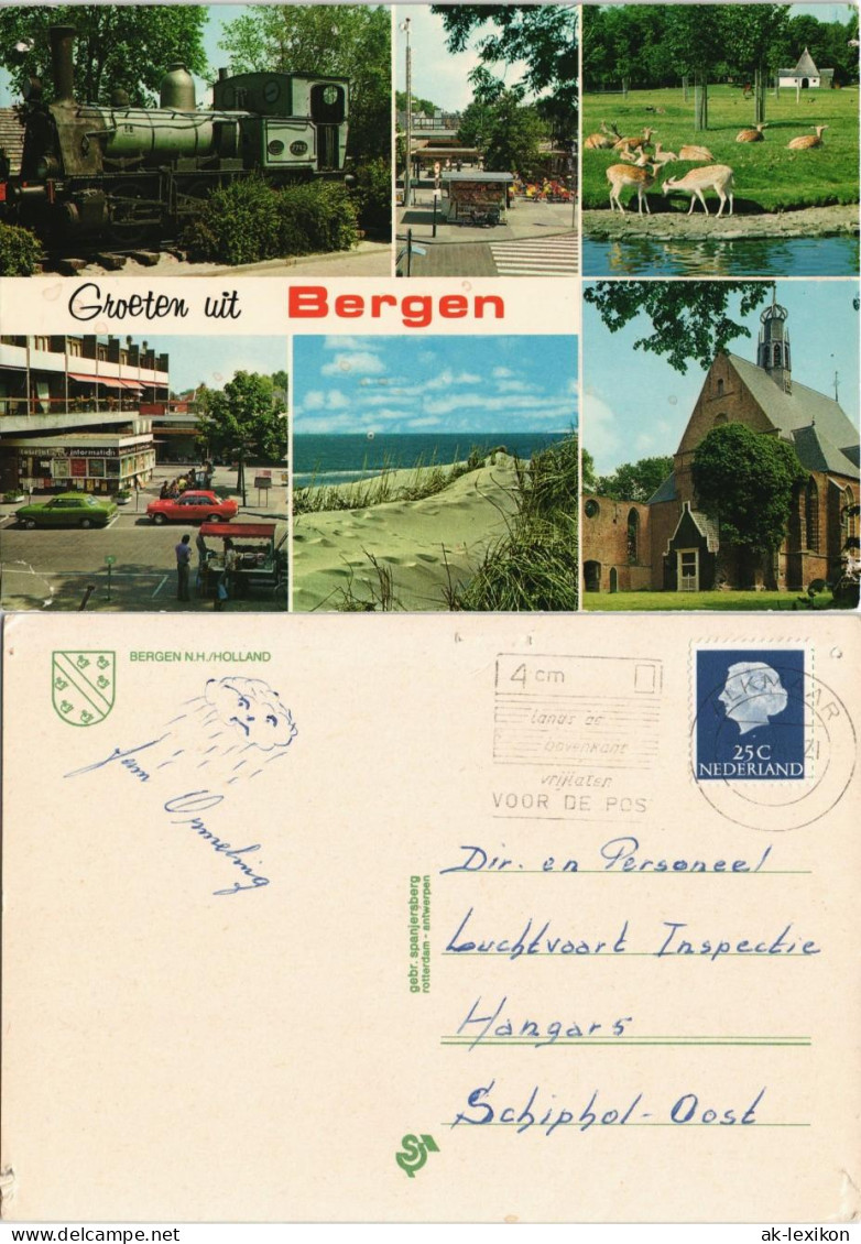 Bergen (N.H. Nordholland) Stadtteilansichten Groeten Uit Bergen 1970 - Autres & Non Classés