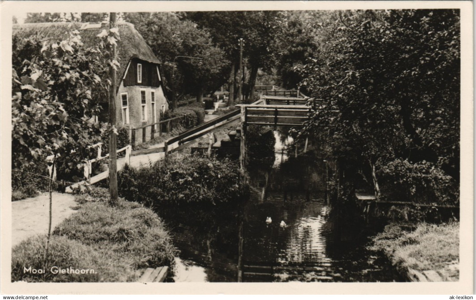 Postkaart Giethoorn-Steenwijkerland Giethoorn Mooi Giethoorn 1960 - Sonstige & Ohne Zuordnung