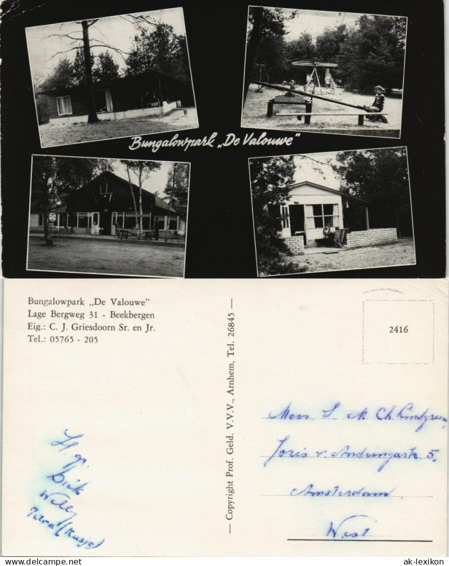 Beekbergen-Apeldoorn Bungalowpark De Valouwe Lage Bergweg Beekbergen 1960 - Altri & Non Classificati