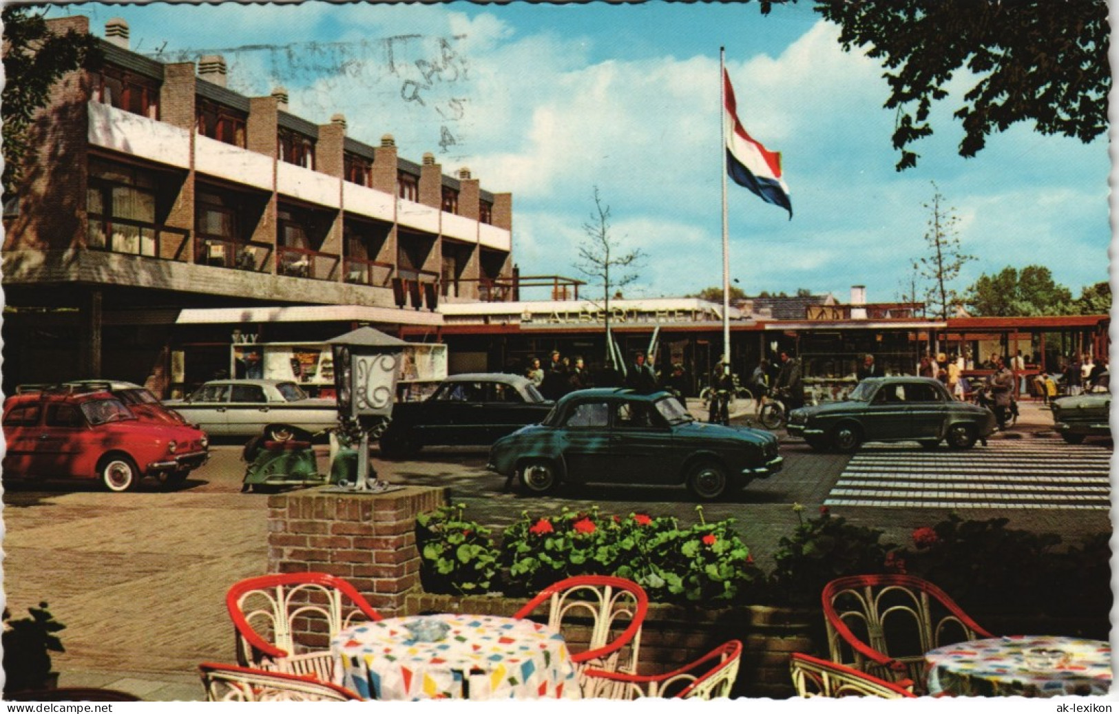 Bergen Op Zoom Ortsansicht Plein Geschäftsstrasse Autos Verkehr 1966 - Autres & Non Classés