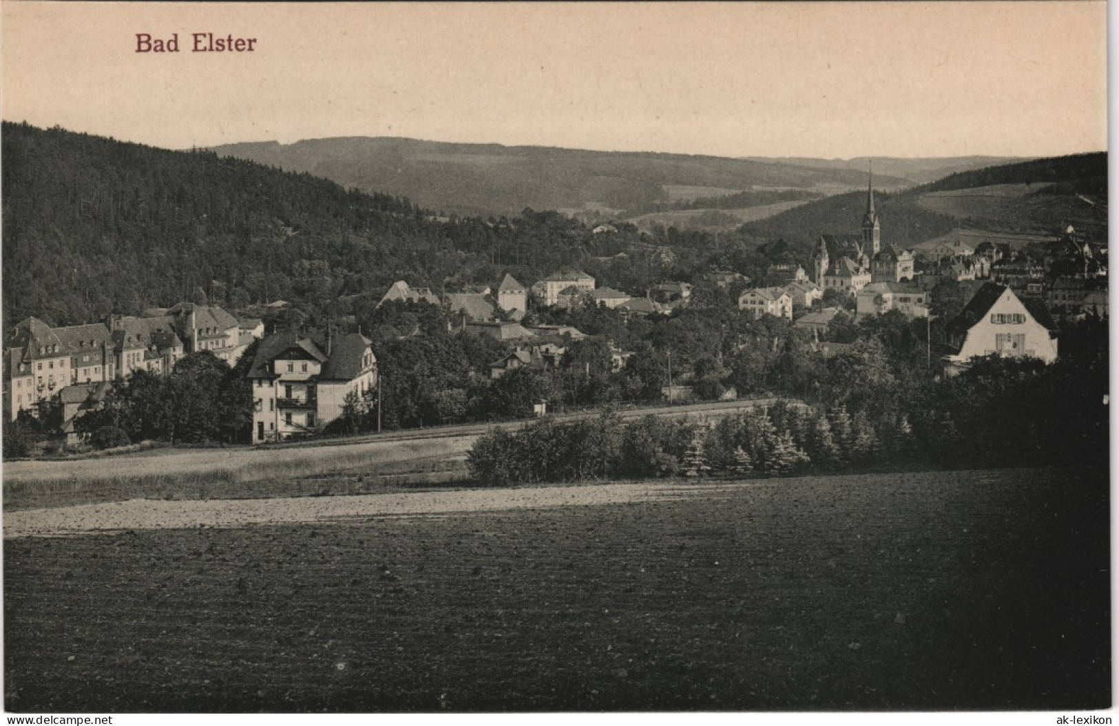 Ansichtskarte Bad Elster Partie An Der Stadt 1912 - Bad Elster