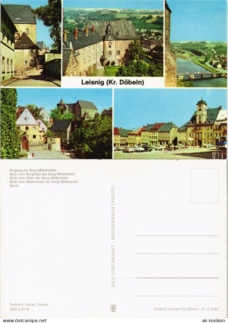 Leisnig Eingang Burg Mildenstein, Blick Vom Bergfried,  Markt 1979/1978 - Leisnig