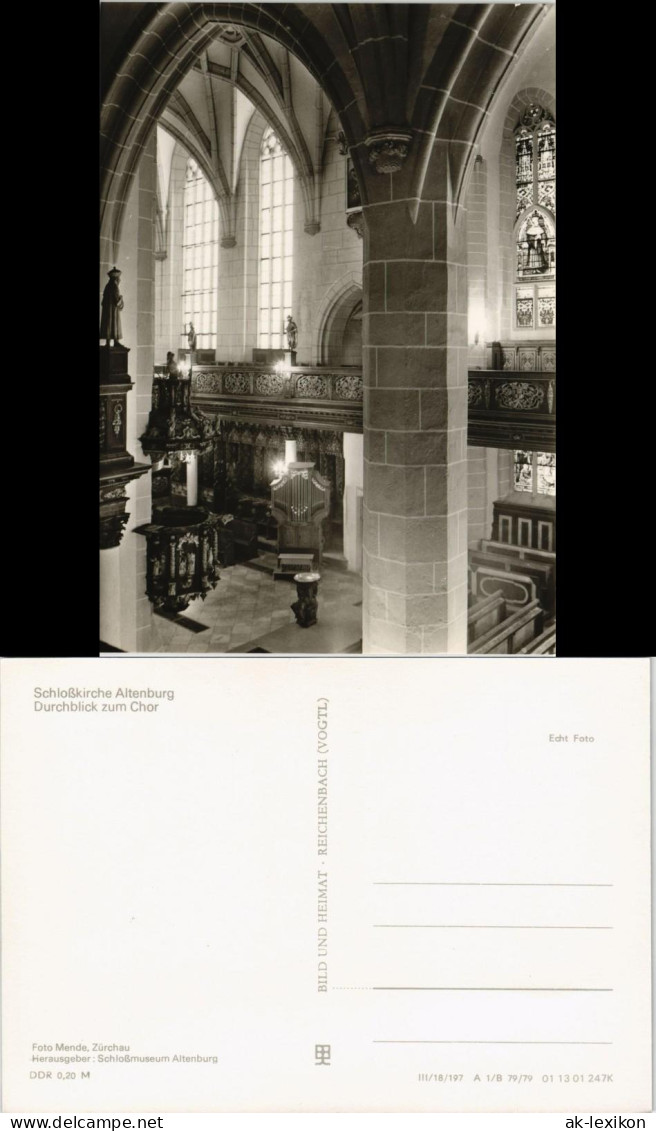 Ansichtskarte Altenburg Schloßkirche Altenburg - Chor 1979 - Altenburg