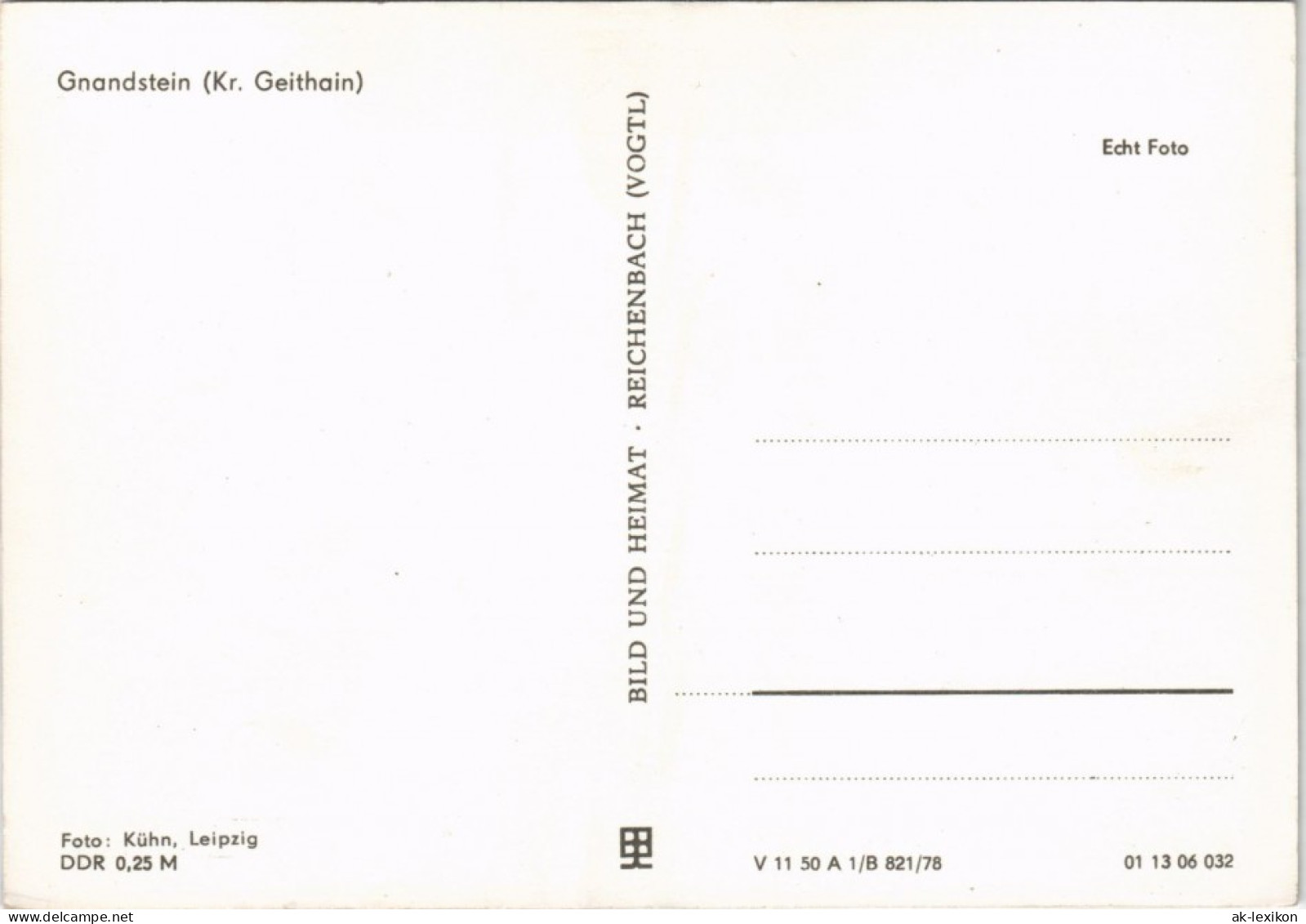Ansichtskarte Gnandstein-Kohren-Sahlis Totalansicht 1978 - Kohren-Sahlis