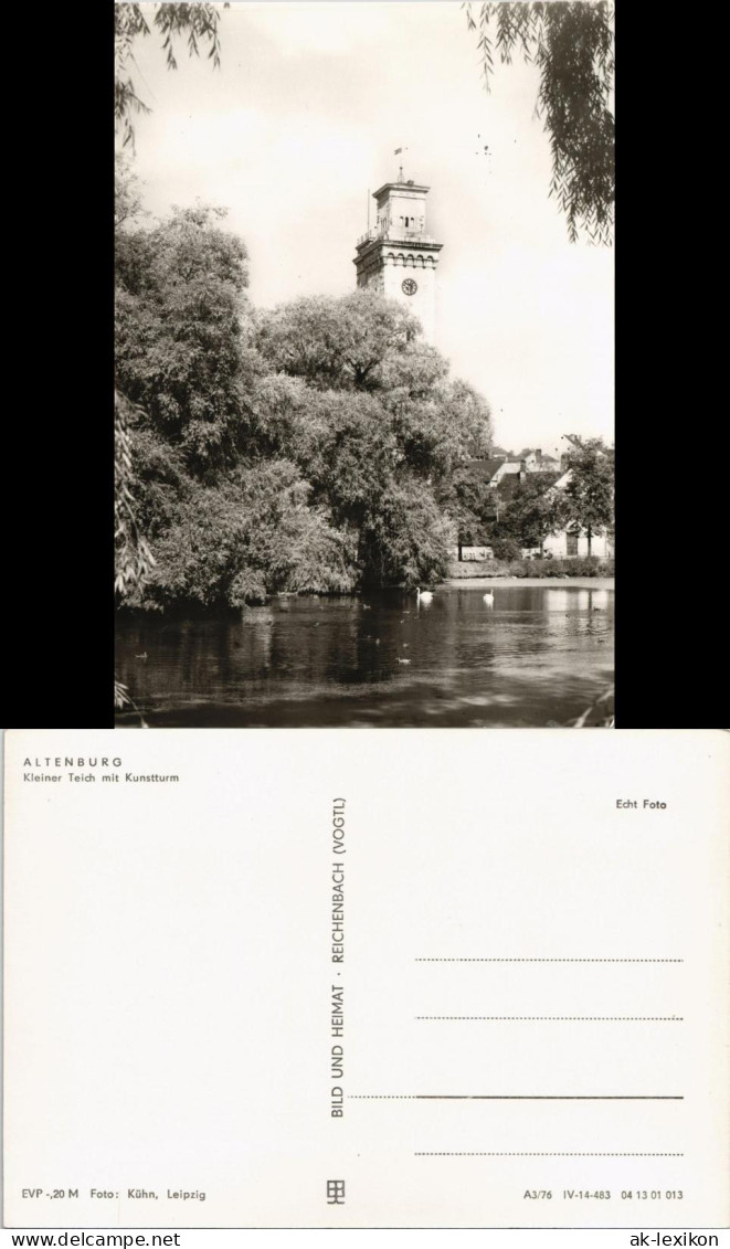 Ansichtskarte Altenburg Kleiner Teich Mit Kunstturm 1976 - Altenburg