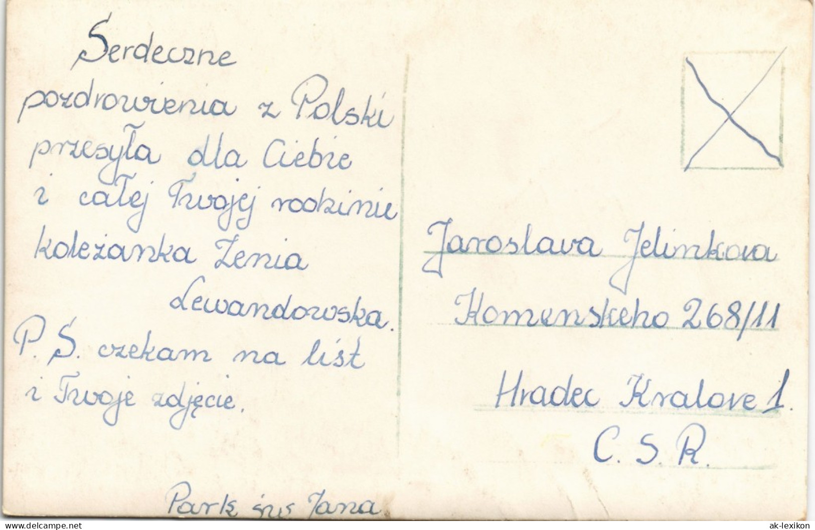 Postcard Polen Polska Polen Polska Parkanlage 1961 - Pologne