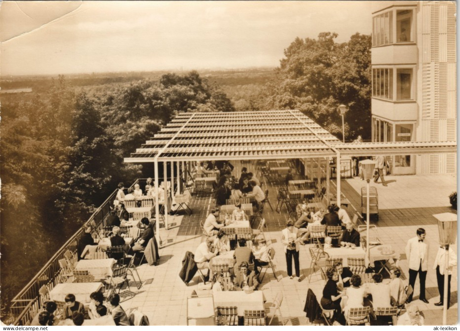 Ansichtskarte Köpenick-Berlin Müggelturm Terrasse DDR Postkarte 1971 - Köpenick