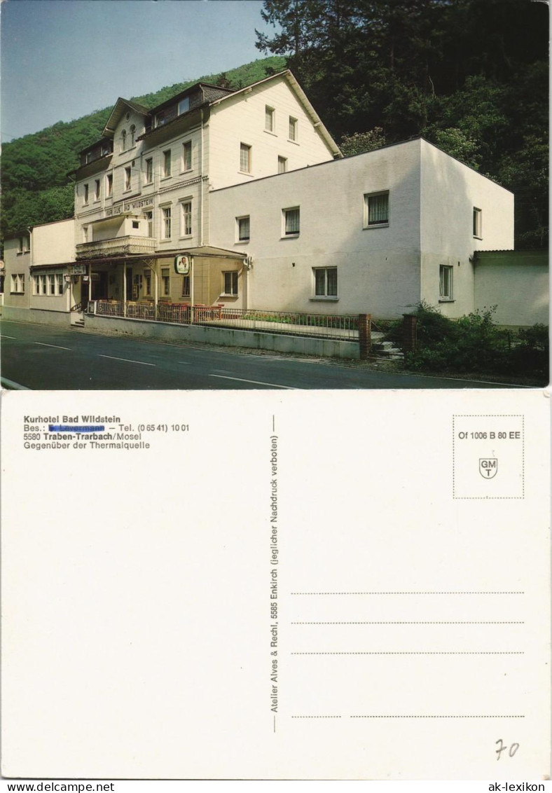 Traben-Trarbach Kurhotel Bad Wildstein Gegenüber Der Thermalquelle 1970 - Traben-Trarbach