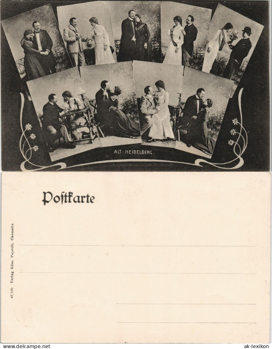 Ansichtskarte  Film/Fernsehen/Theater - Schauspieler - Alt-Heidelberg 1906 - Actors