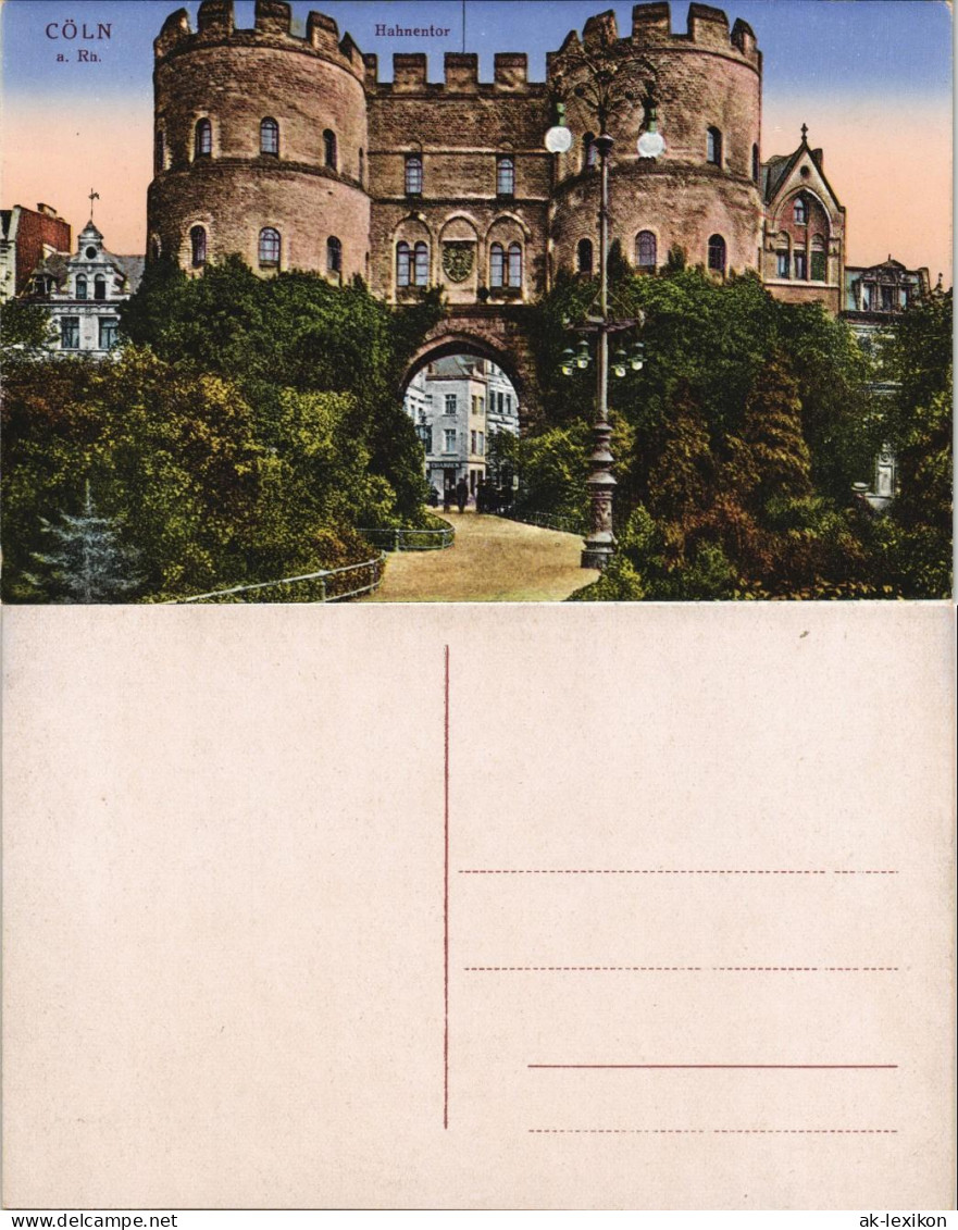 Ansichtskarte Köln Hahnentor - Durchblick 1914 - Koeln
