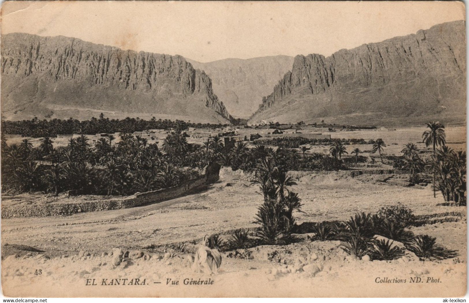 El Kantara القنطرة‎ EL KANTARA Panorama - Vue Générale 1910 - Biskra