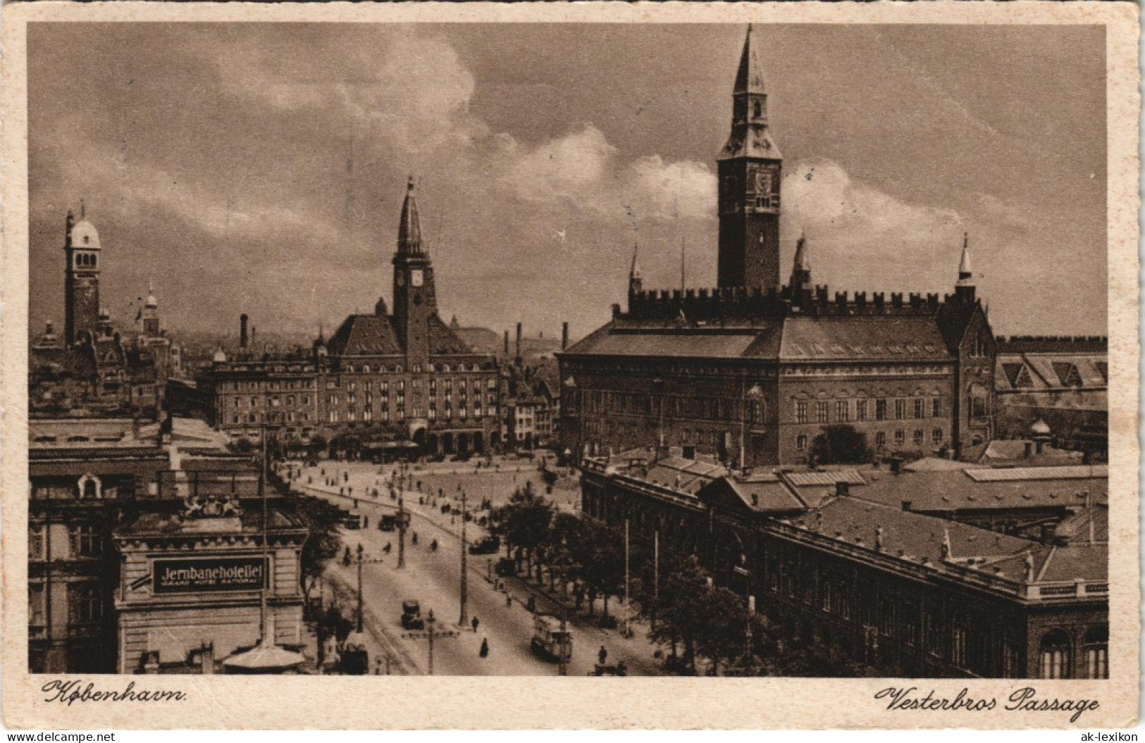 Postcard Kopenhagen København Vesterbergs Passage 1929 - Denmark