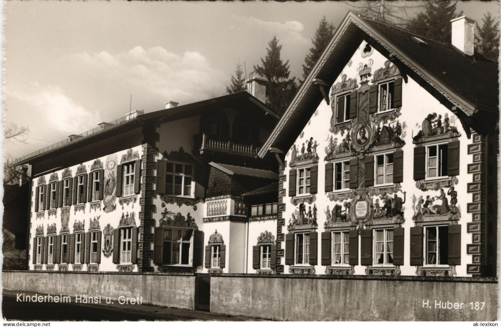 Ansichtskarte Oberammergau Kinderheim Hänsl U. Gretl 1960 - Oberammergau