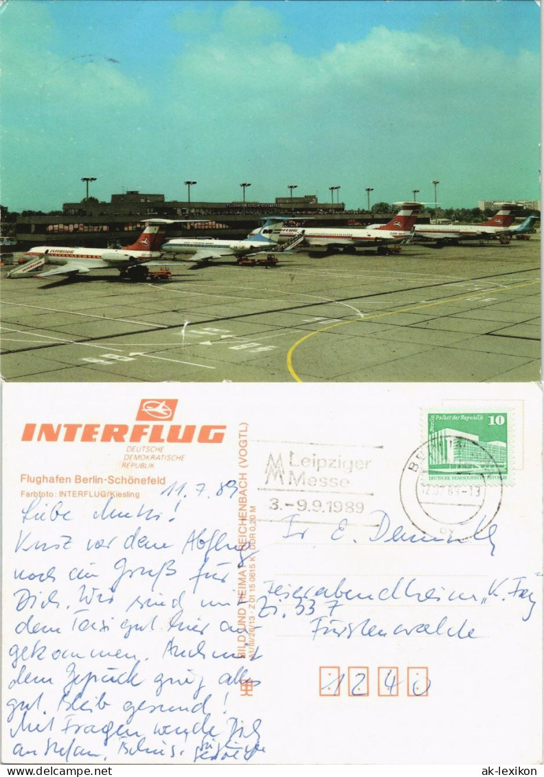 Schönefeld-Berlin Interflugmaschinen, Hauptsächlich Iljuschin II-62M 1986 - Schönefeld