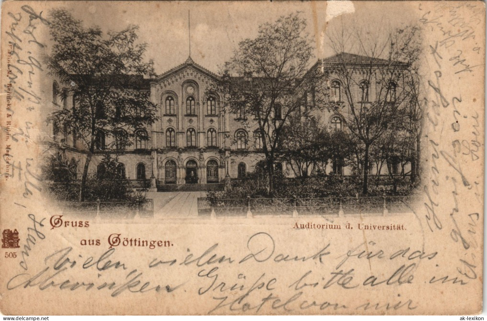 Ansichtskarte Göttingen Auditorium D. Universität. 1900 - Goettingen