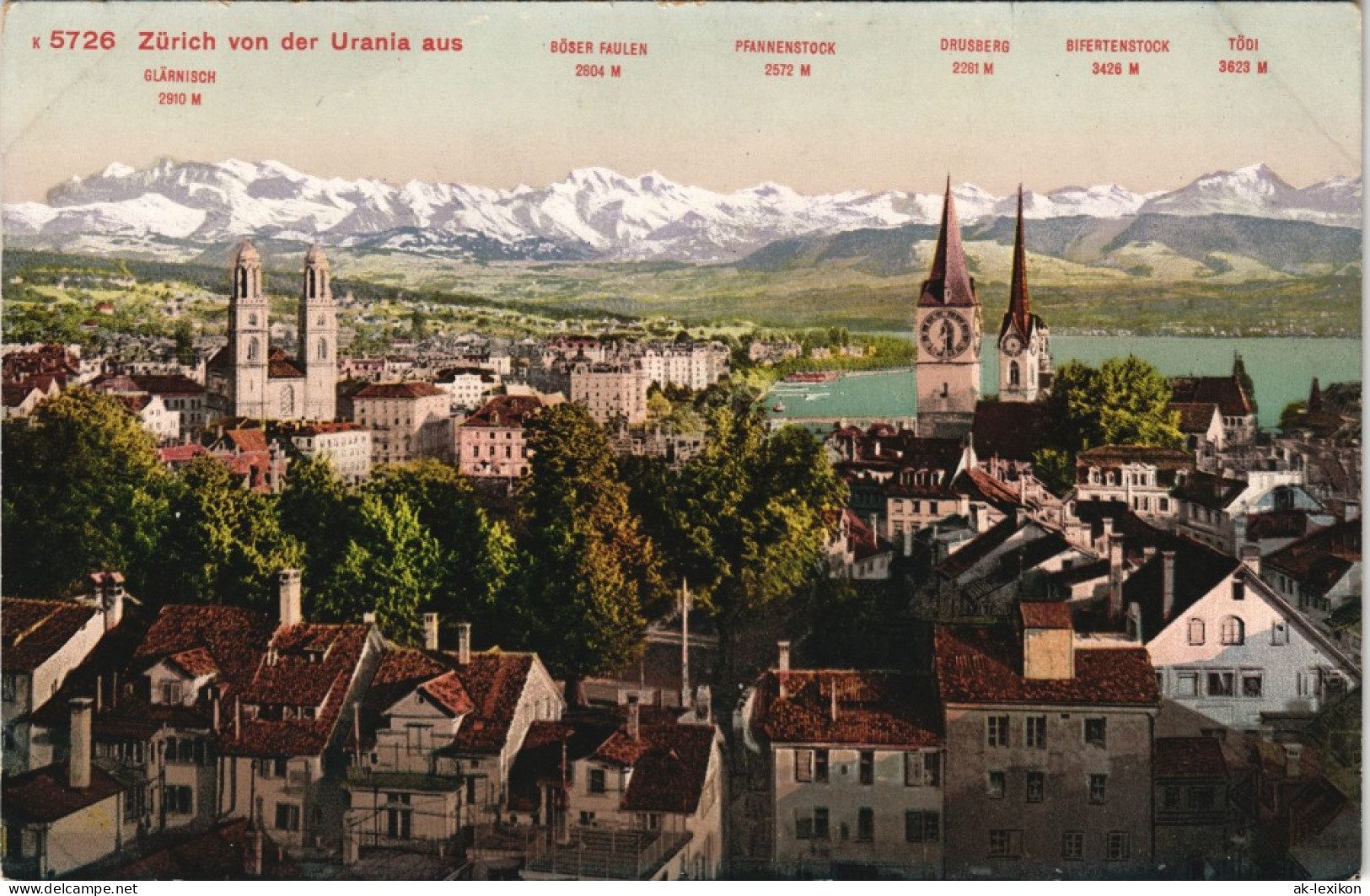 Ansichtskarte Zürich Stadt Von Der Urania Aus 1911 - Other & Unclassified