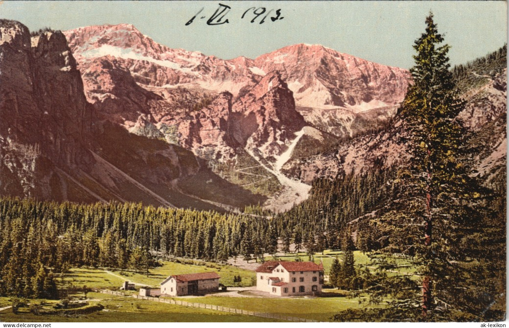 Ansichtskarte Oberstdorf (Allgäu) Hotel Brückele (1515 M) Mit Seekopfel 1912 - Oberstdorf