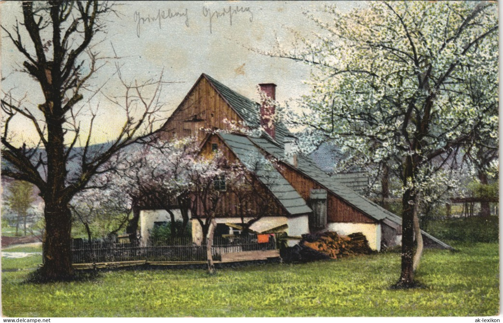 Ansichtskarte  Landschaftsmotiv Mit Haus Photochromiekarte 1910 - A Identifier