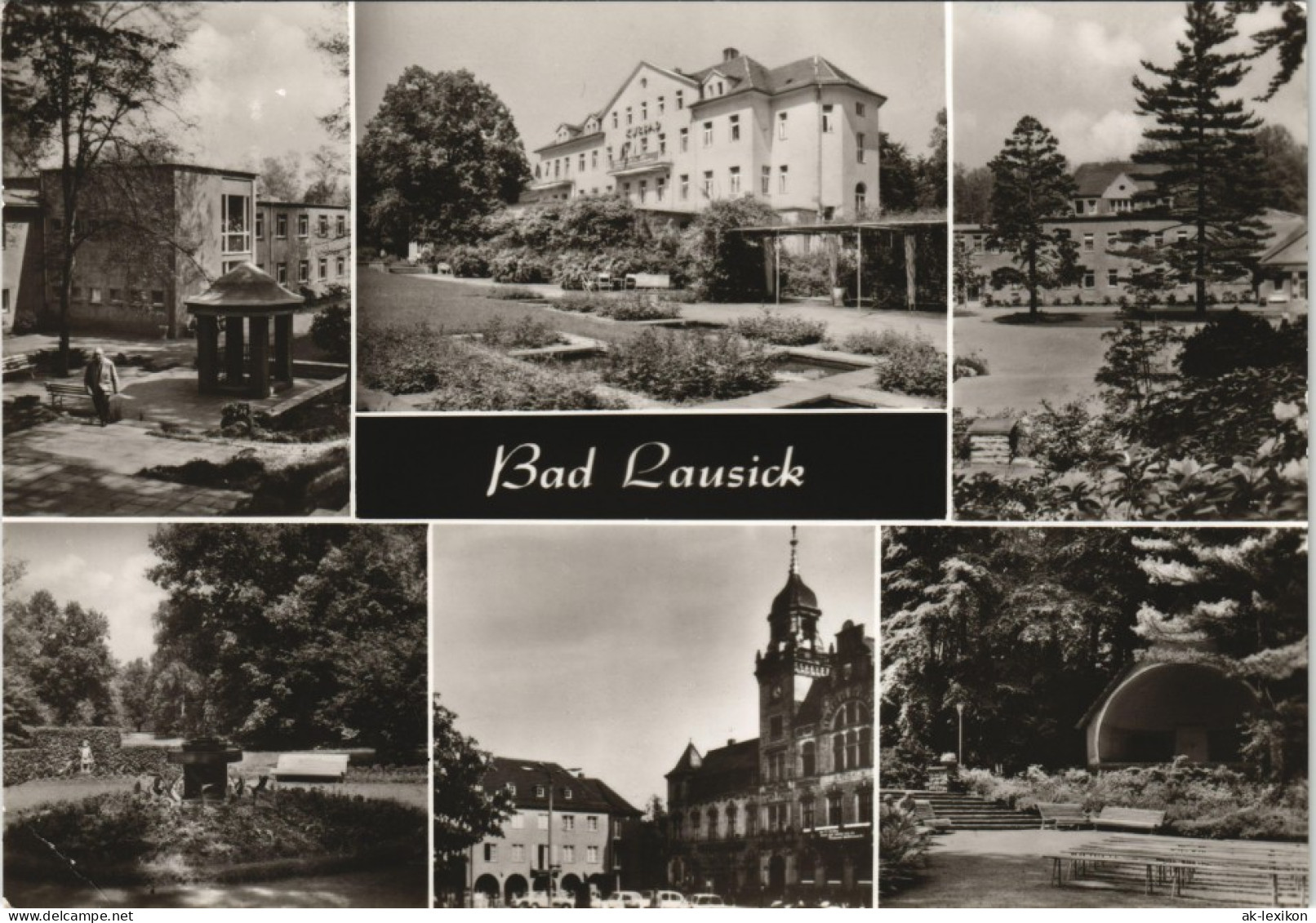 Bad Lausick Lausigk DDR Mehrbild-AK Kurmittelhaus, Markt, Vogelbrunnen Uvm. 1984 - Bad Lausick