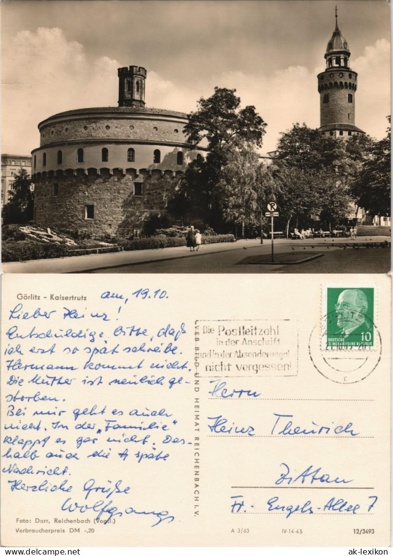 Ansichtskarte Görlitz Zgorzelec Partie Am Kaisertrutz DDR AK 1965/1963 - Goerlitz