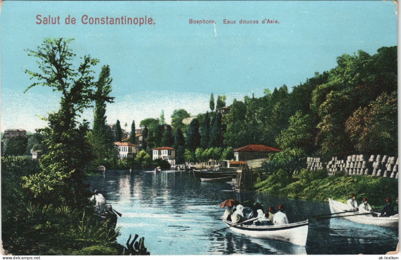 Istanbul  Constantinople Bosphore, Eaux Douces D'Asie, Umland-Ansicht 1910 - Turkey