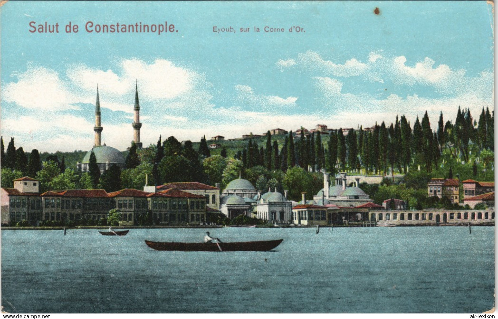 Istanbul  Constantinople Eyoub, Sur La Corne D'Or, Stadt Panorama 1910 - Türkei
