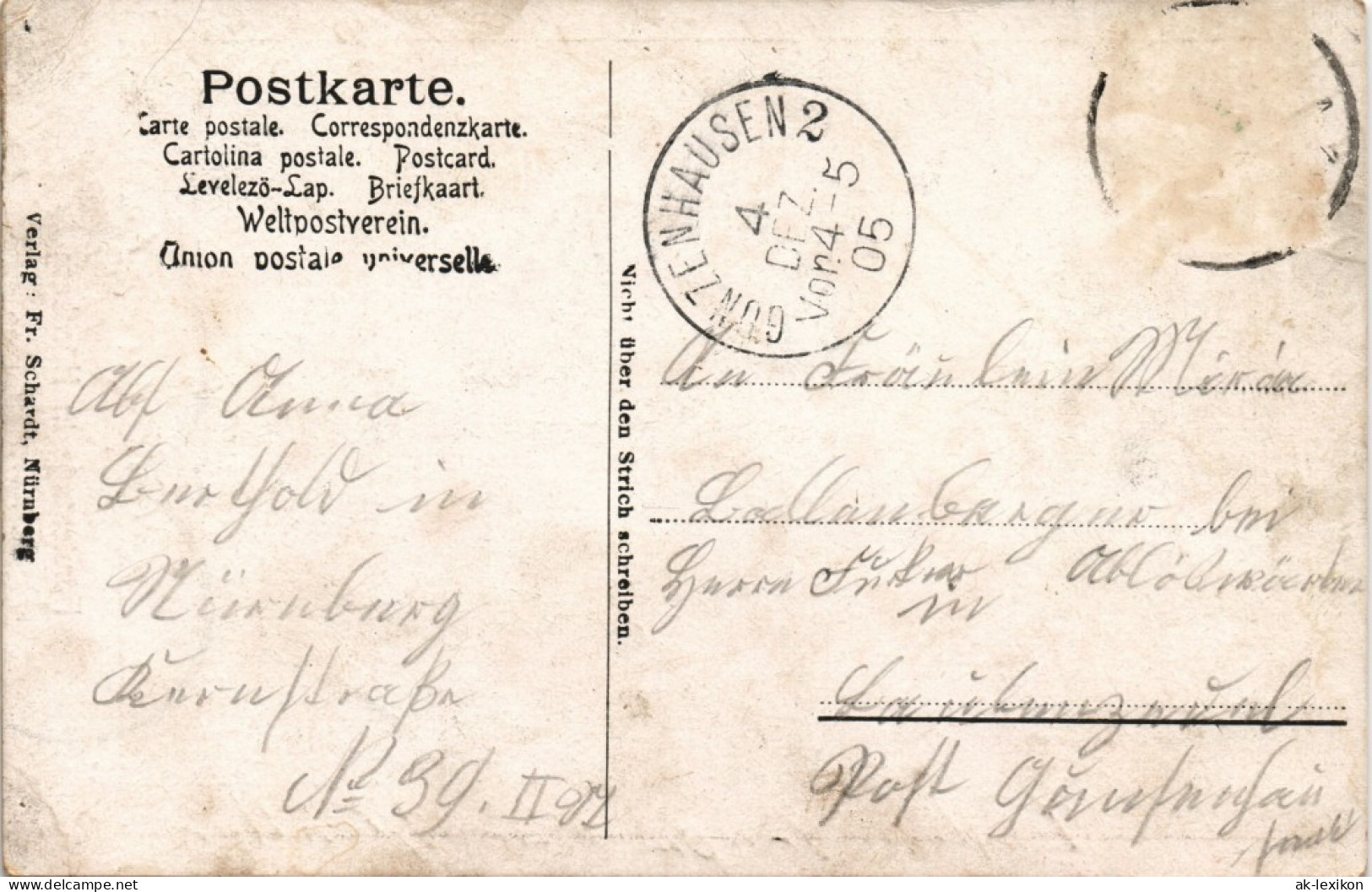 Ansichtskarte Nürnberg Fürstentage - Porträts 14. November 1905 - Nuernberg