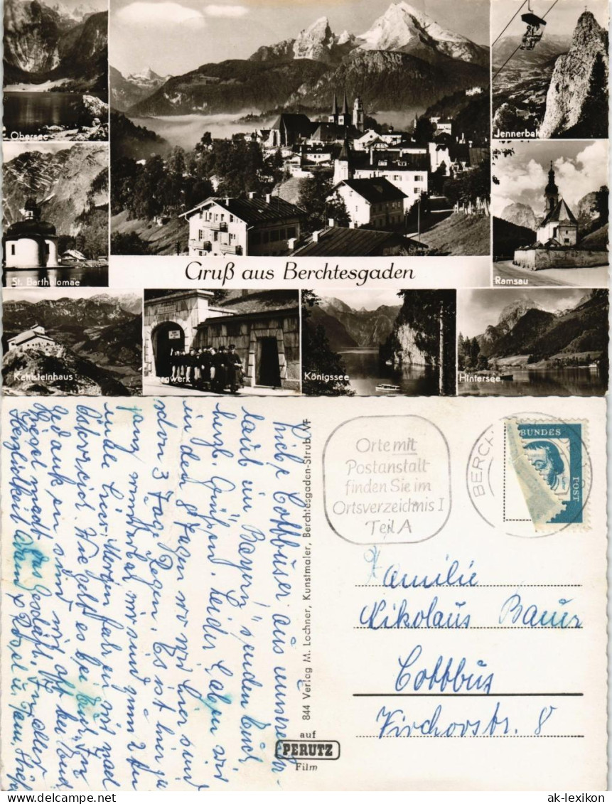 Ansichtskarte Berchtesgaden Mehrbild-AK Umland- Und Stadtteilansichten 1960 - Berchtesgaden