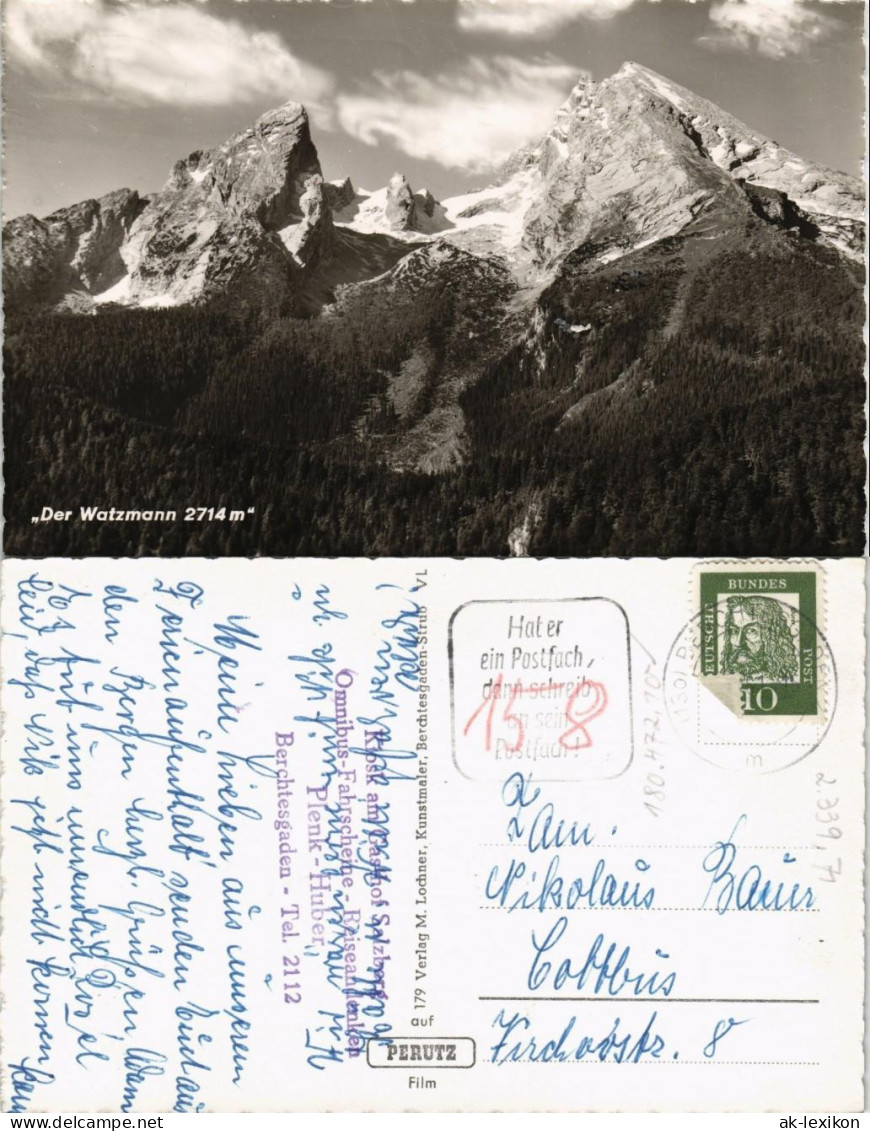 Ansichtskarte Berchtesgaden Watzmann Panorama Ansicht 1960 - Berchtesgaden