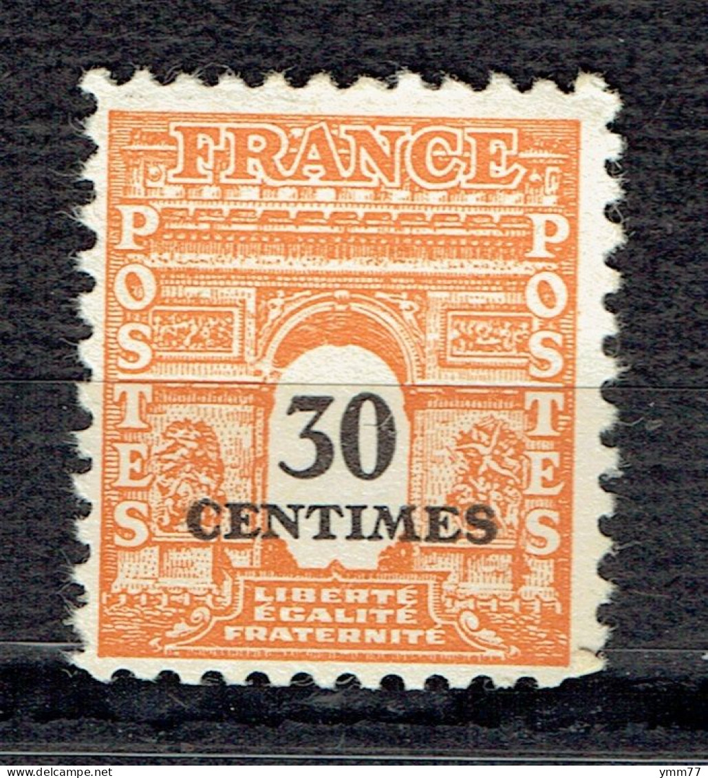 30 C Orange Type Arc De Triomphe - 1944-45 Arco Di Trionfo