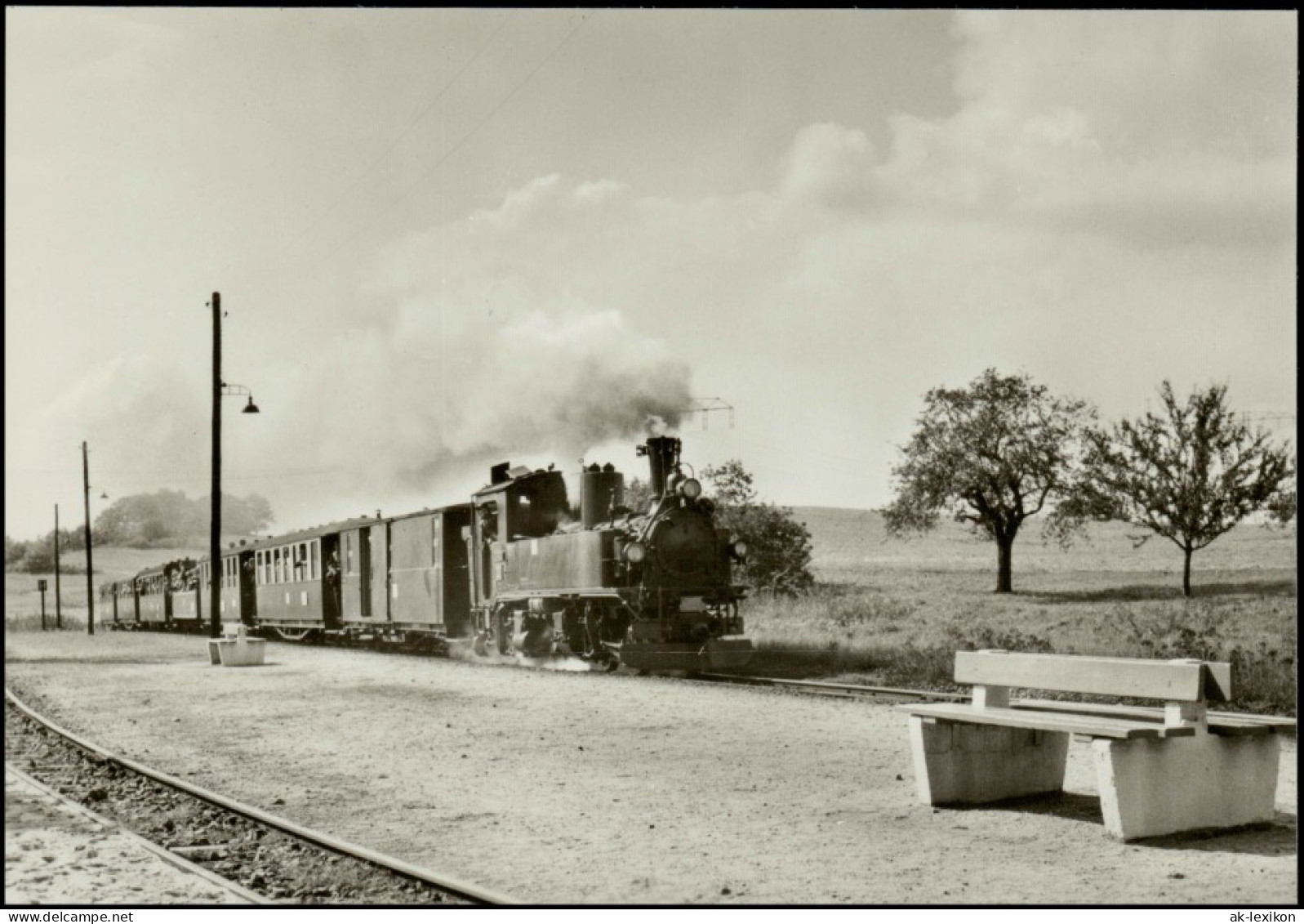 Ansichtskarte Friedewald-Moritzburg ZUg Bei Der Ankunft Im Bahnhof 1978 - Moritzburg