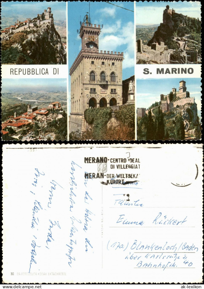 Postcard San Marino REPUBBLICA DI S. MARINO Mehrbildkarte 1970 - Saint-Marin
