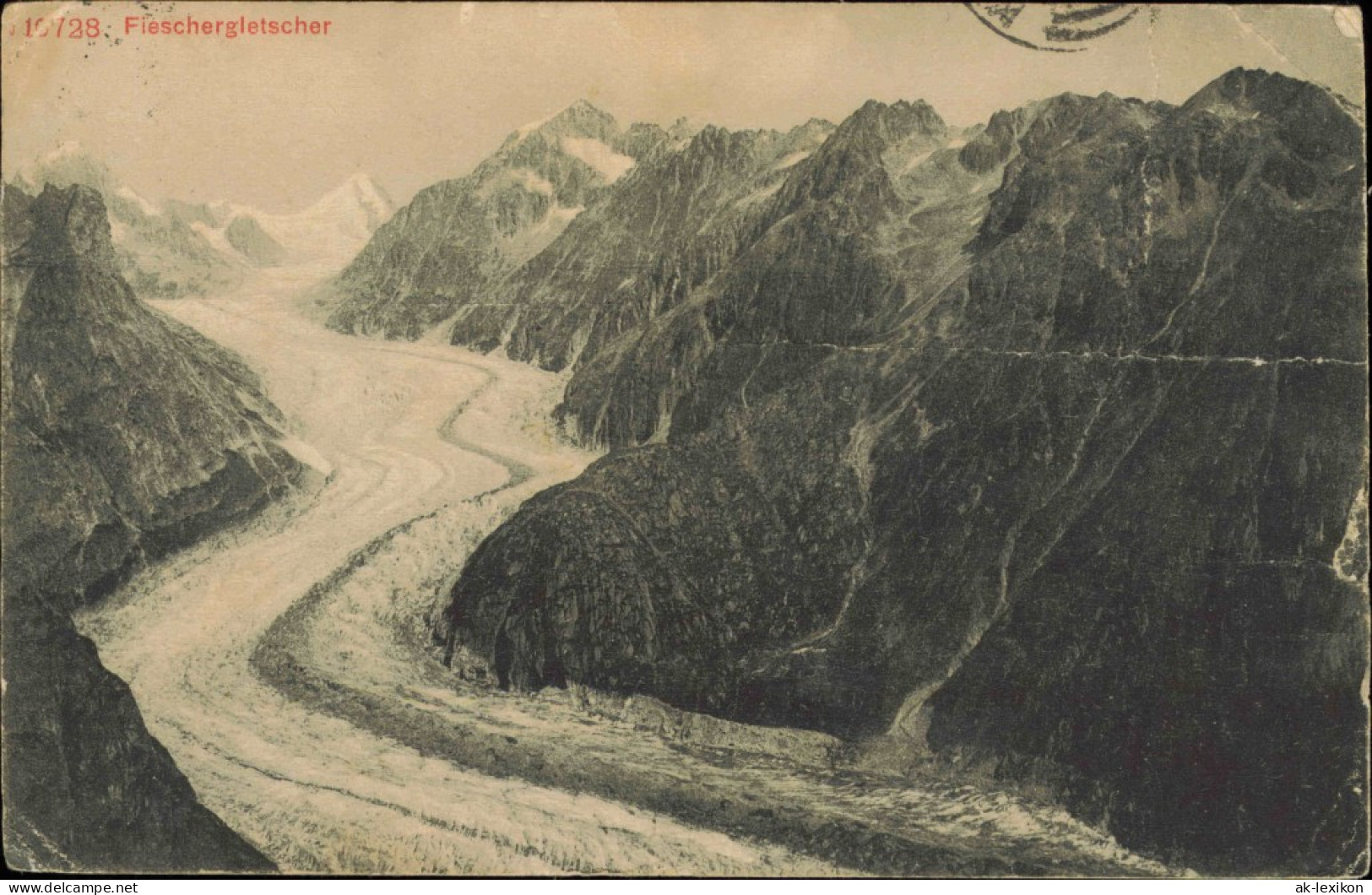 Ansichtskarte  Fieschergletscher Alpen Glacier Suisse Mountains 1909 - Zonder Classificatie