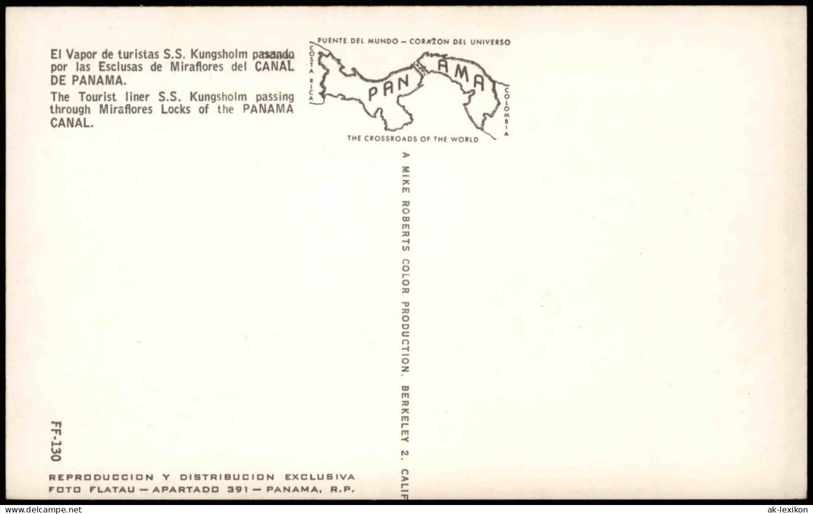 Panamá Miraflores Locks Of The PANAMA CANAL Kanalschleuse Schiff 1970 - Panama